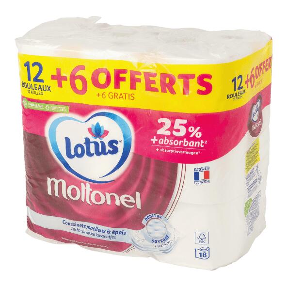 LOTUS MOLTONEL(R) 				Toiletpapier, 18 st.