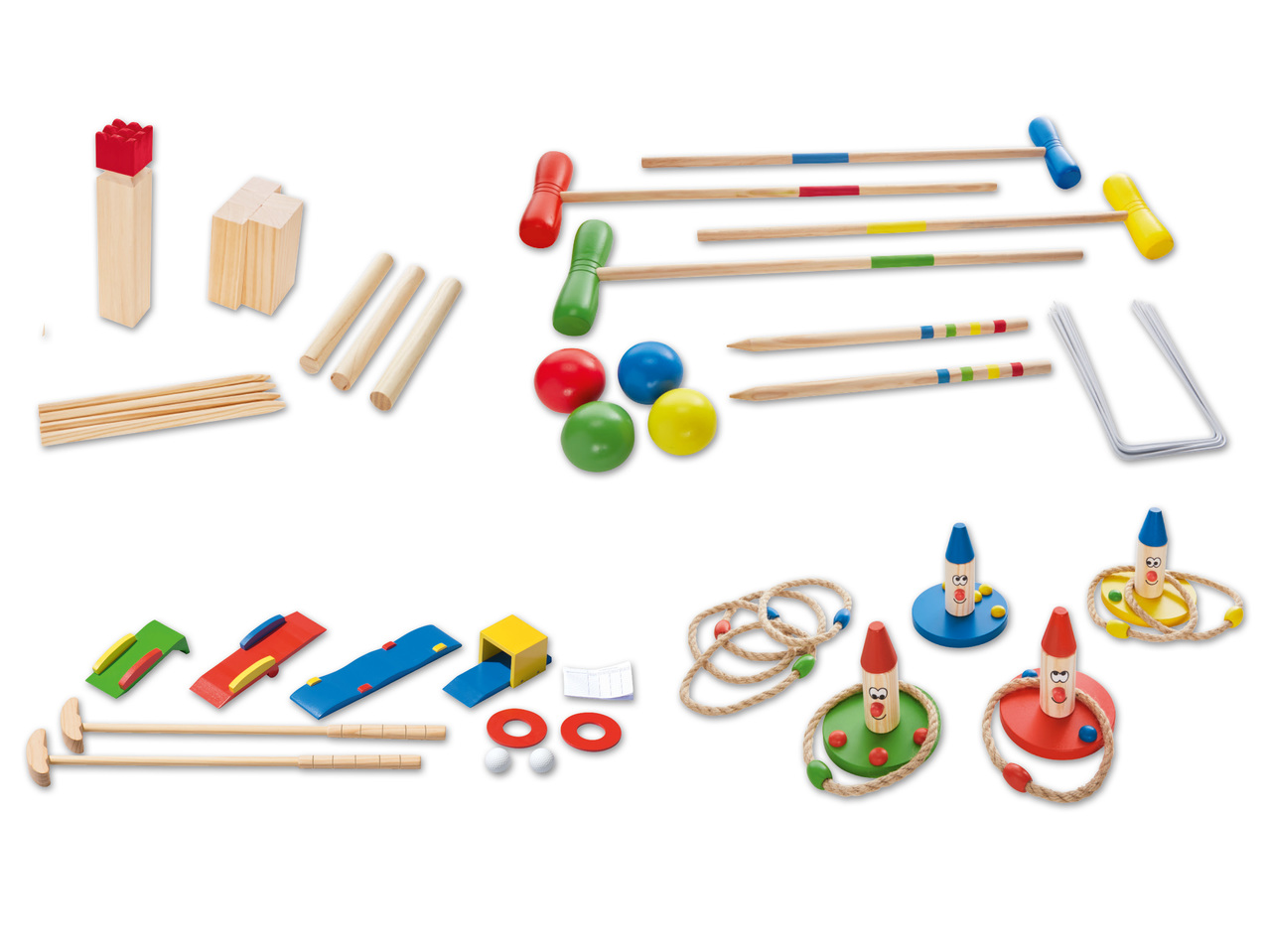 PLAYTIVE(R) Holz Outdoor-Spiel