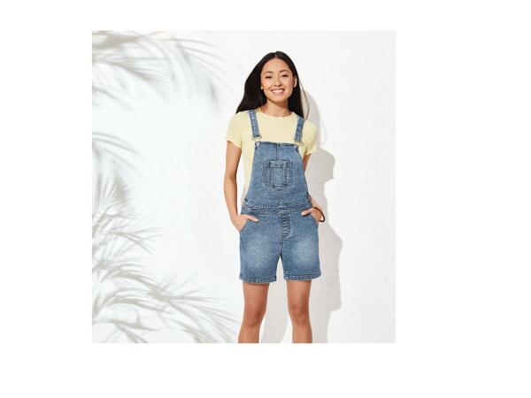 Ladies' Denim Dungaree Shorts