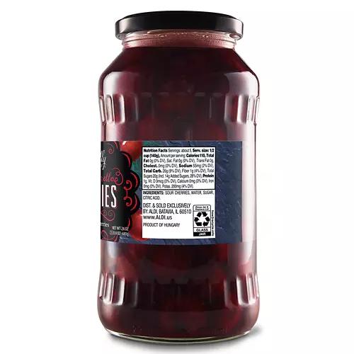 Dark Morello Sour Cherries in Syrup, 24 oz