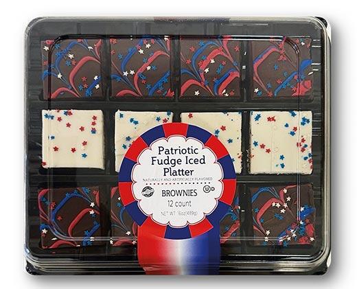 Patriotic Brownie Platter
