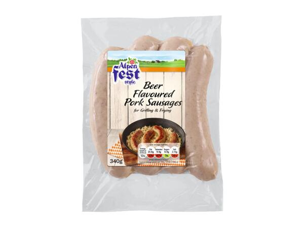 Beer Flavoured Pork Sausages