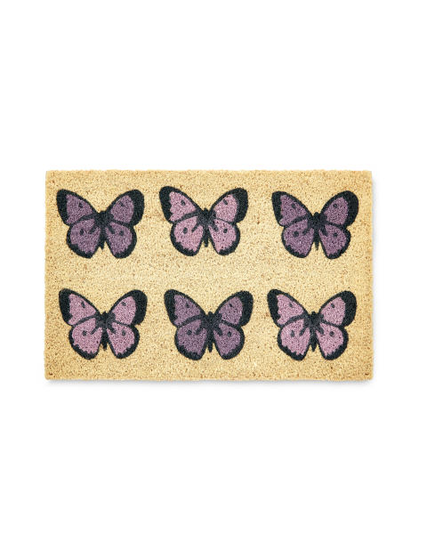 Butterflies Design Coir Mat