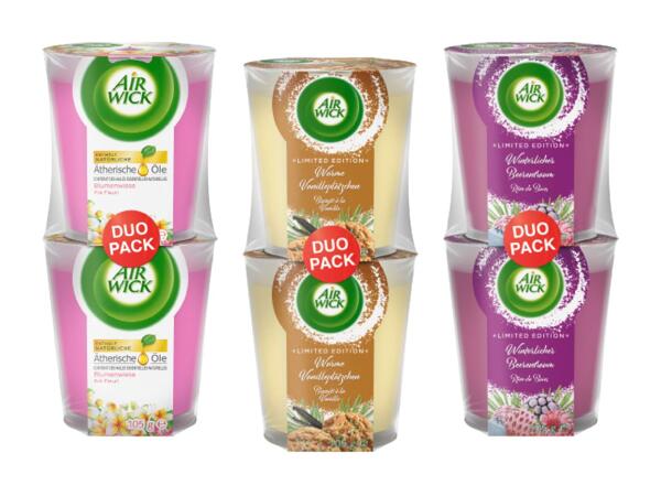 Bougies parfumées bien-être Air Wick, pack de 2
