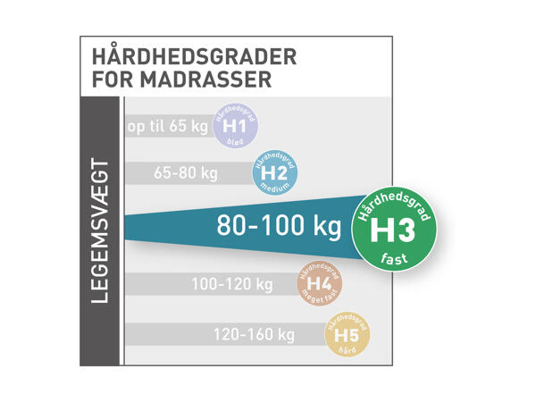 MERADISO(R) Koldskumsmadras med 7 zoner