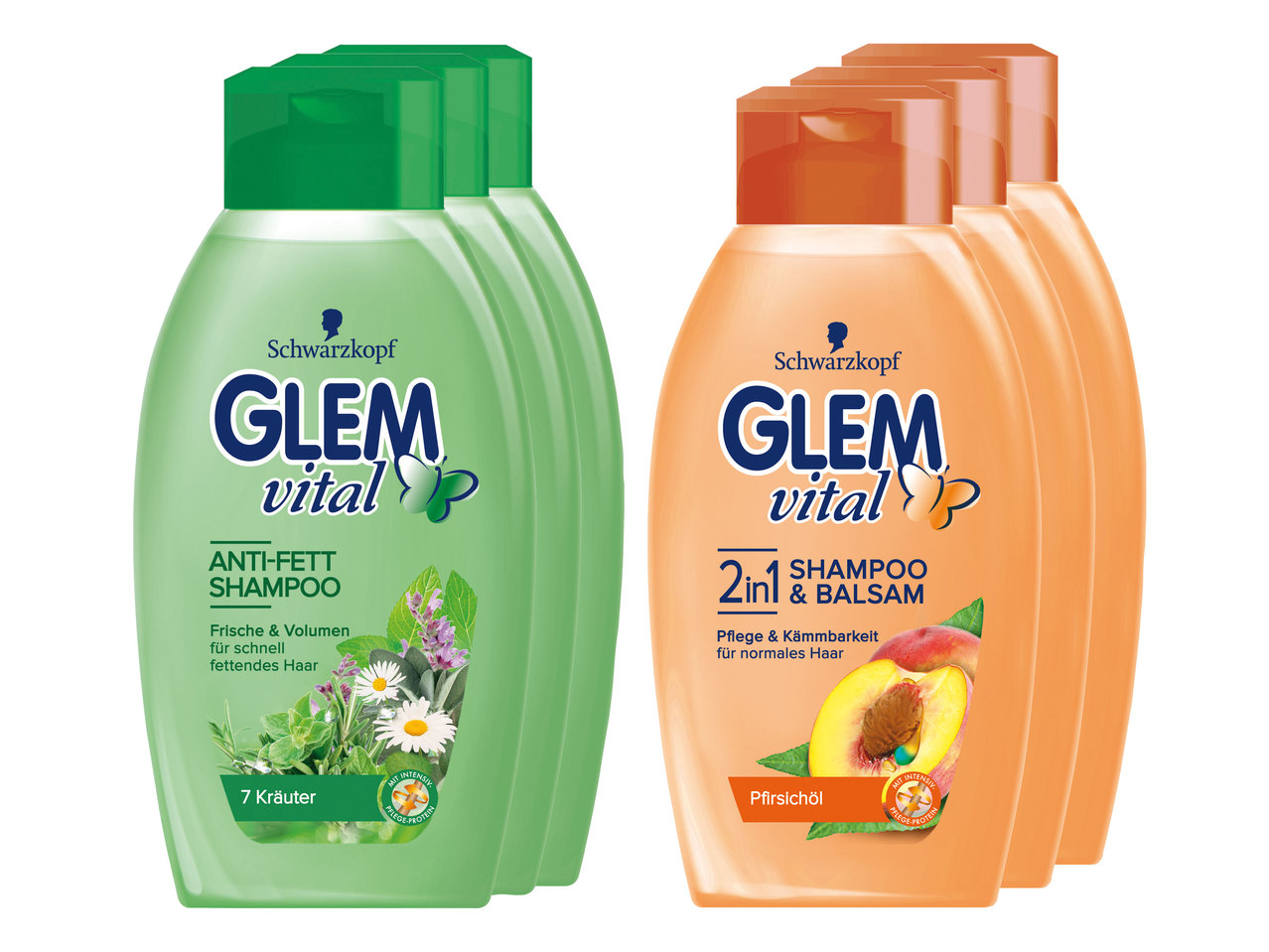 GLEM VITAL Shampoo 3er