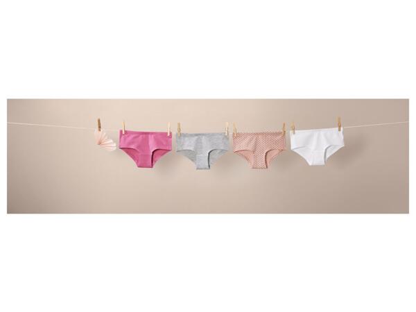 Girls' hipster briefs, 4 pieces