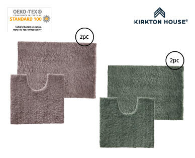 Microfibre Bath Mat 2pc Set