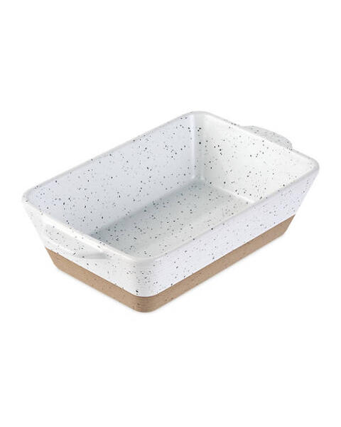 White and Stone Two Tone Baking Pan