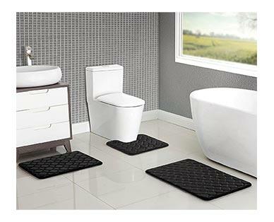 Huntington Home 
 3-Piece Memory Foam Bath Mat Set