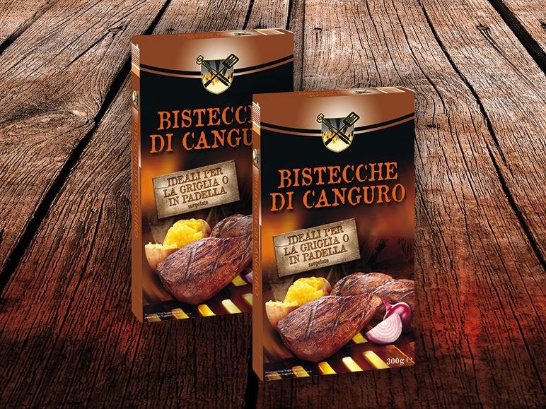 Steaks de kangourou nature