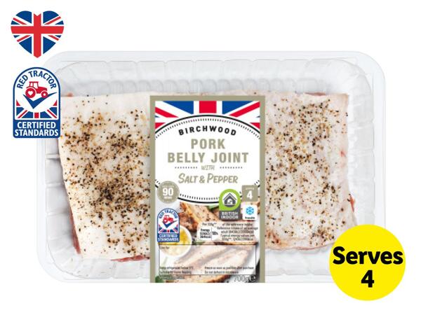 Birchwood British Pork Belly Joint with Salt & Pepper