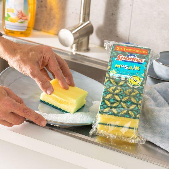 SPONTEX(R) Éponges de nettoyage, 6 pcs