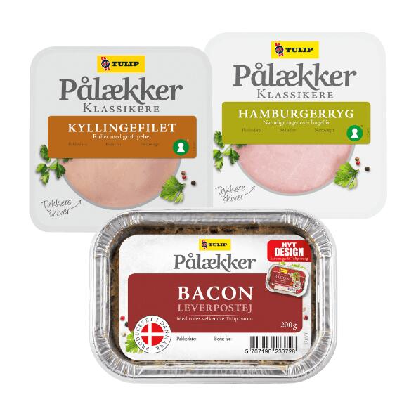 Hamburgerryg, Kyllingefilet eller Bacon leverpostej