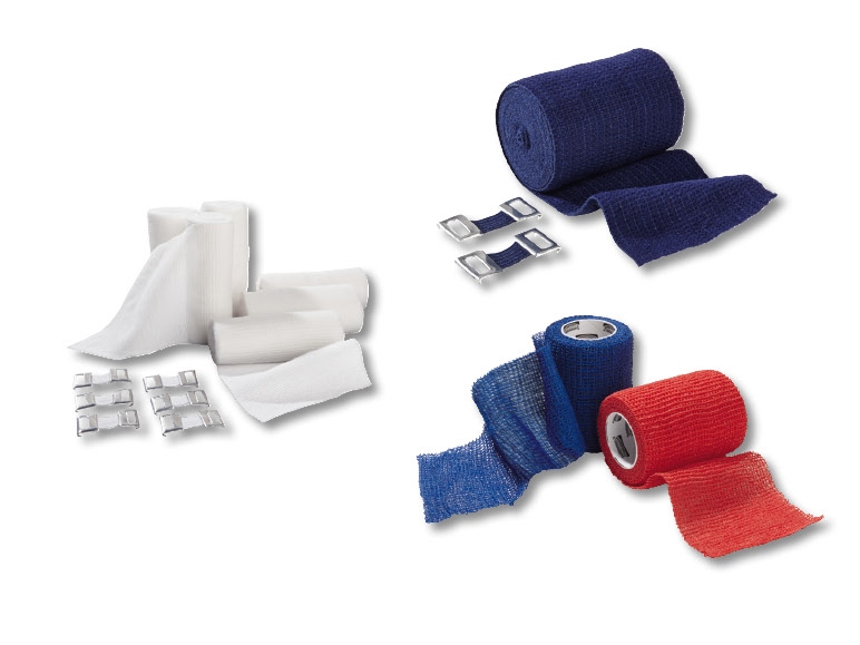 Assortiment de bandes et bandages élastiques