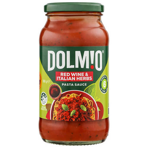 Red Wine & Italian Herb Pasta Sauce 500g