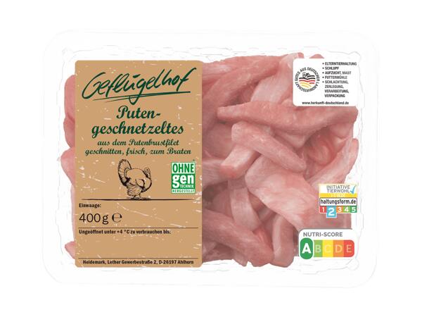 Frisches Puten-Geschnetzeltes