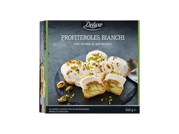 White profiteroles