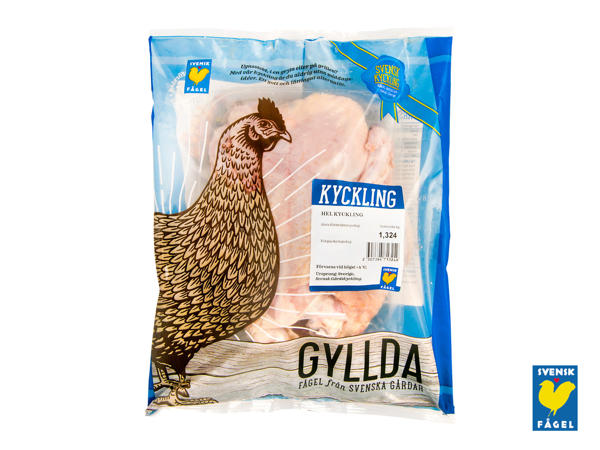 Färsk hel kyckling