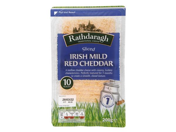 Sliced Irish Mild Red Cheddar