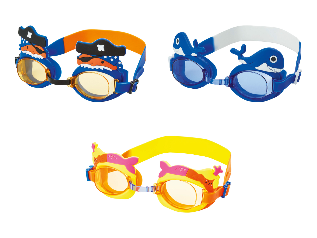 Lunettes de natation avec motifs amovibles