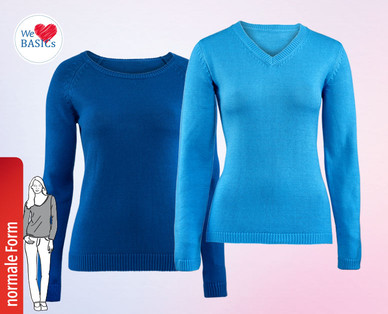 WE LOVE BASICS Damen-Feinstrickpullover