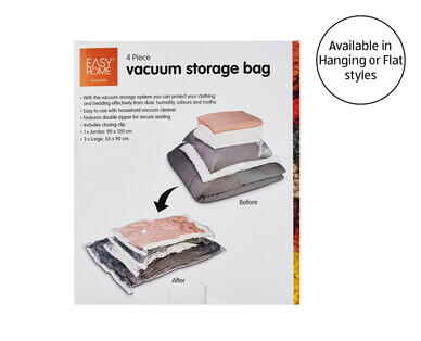 Vacuum Storage Bags or Hanging Vacuum Garment Bag