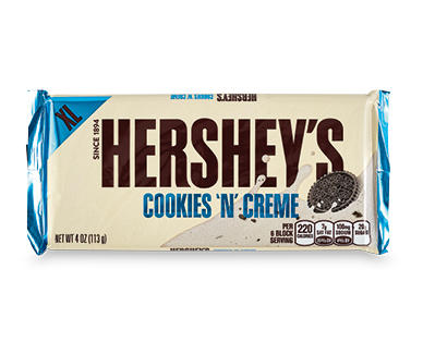 Hershey's Cookies 'N' Creme Chocolate Block 113g
