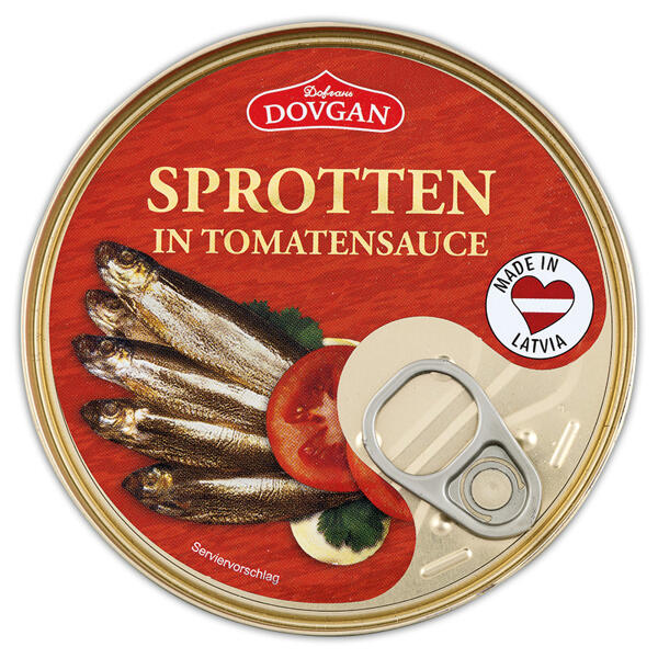 Sprotten in Tomatensauce
