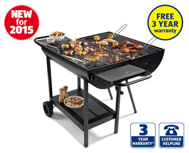 Oil Drum Charcoal Barbecue