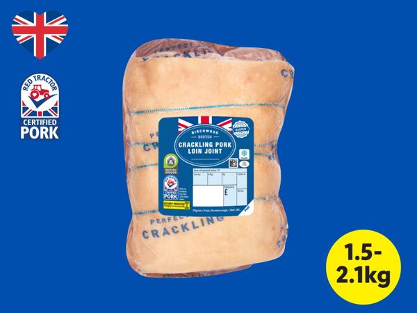 Birchwood British Crackling Pork Loin Joint