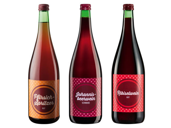 Pfirsich-Spritzer, Johannisbeer- oder Ribiselwein