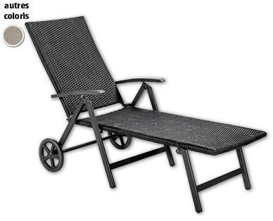 Chaise longue à roulettes "Milano" GARDENLINE(R)