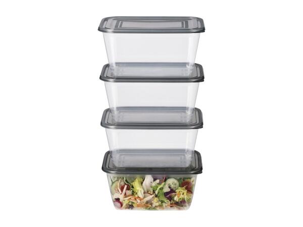 Silvercrest 2.5L Food Storage Containers - 4 Pack