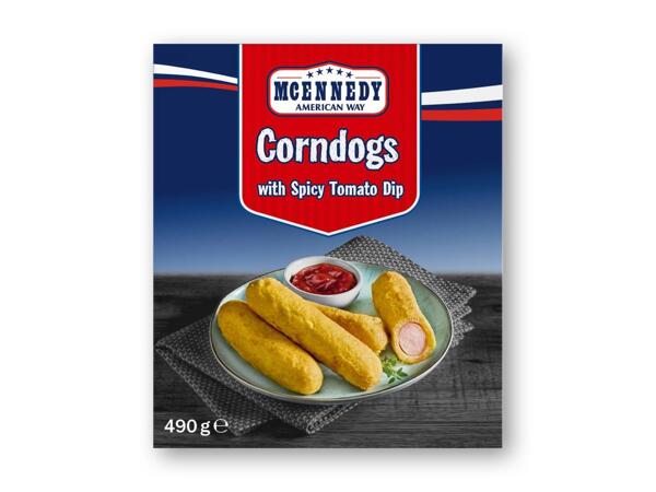 Amerikansk-inspireret snackboks, crunchy kyllingeboks eller Corndogs