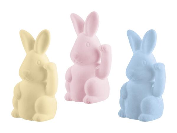 Deko-Hase winkend