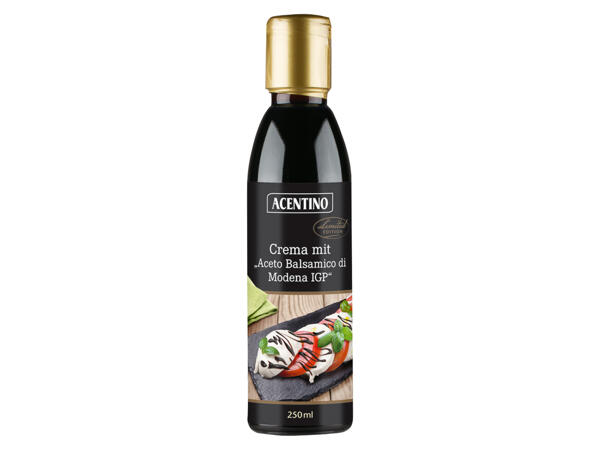 Crema mit „Aceto Balsamico die Modena IGP"
