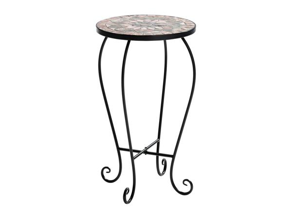 Livarno Home Round Mosaic Garden Table