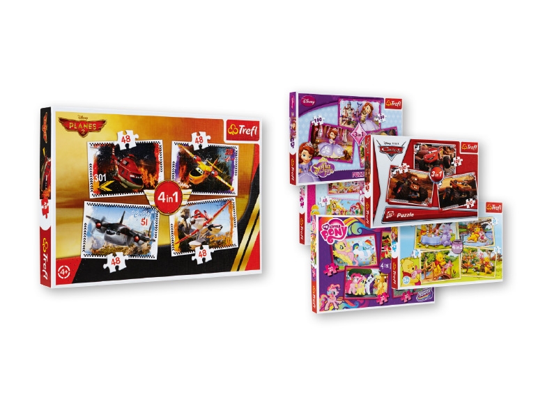 Trefl Kids' 3-in-1/4-in-1 Character Puzzle