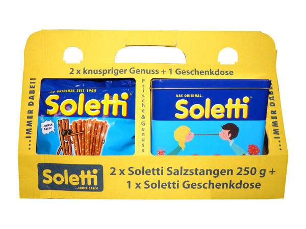 SOLETTI Salzstangen und Geschenkdose