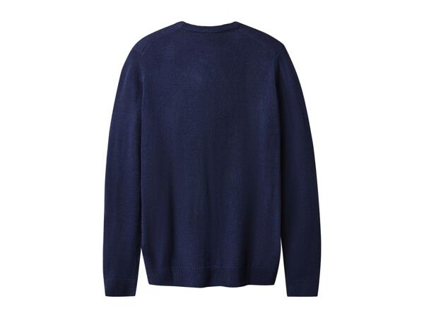 Esmara Men Men's Navy Premium Christmas Jumper With Lights & Music