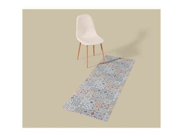 Kitchen Runner Mat With Mosaic Tile Pattern