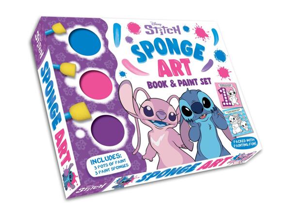 Stitch Craft Kit - Sponge Art Book & Paint Set