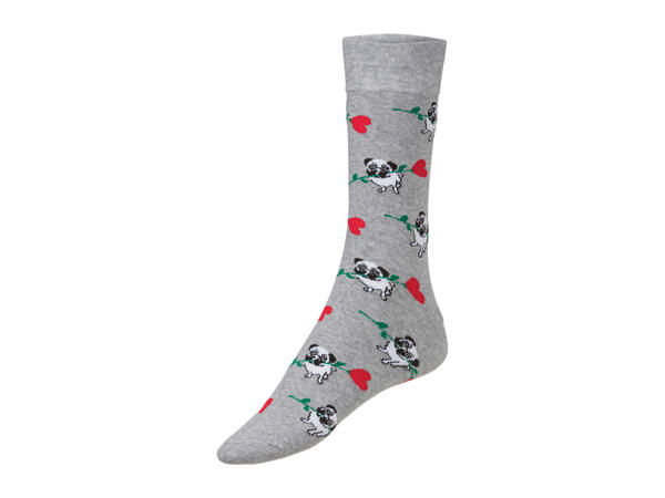 Livergy Men's Valentine's Socks Gift Set - 3 pairs