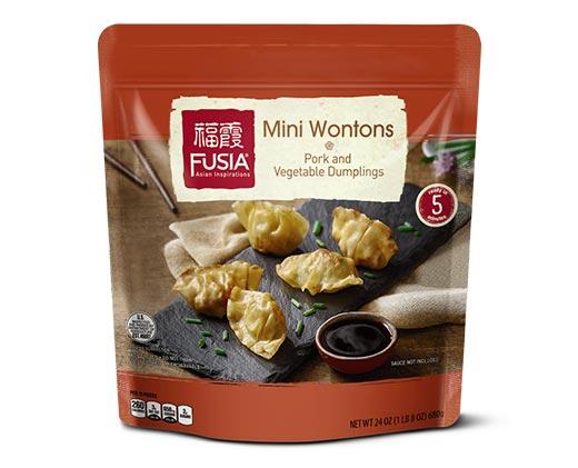 Fusia Asian Inspirations 
 Mini Wontons Pork or Chicken