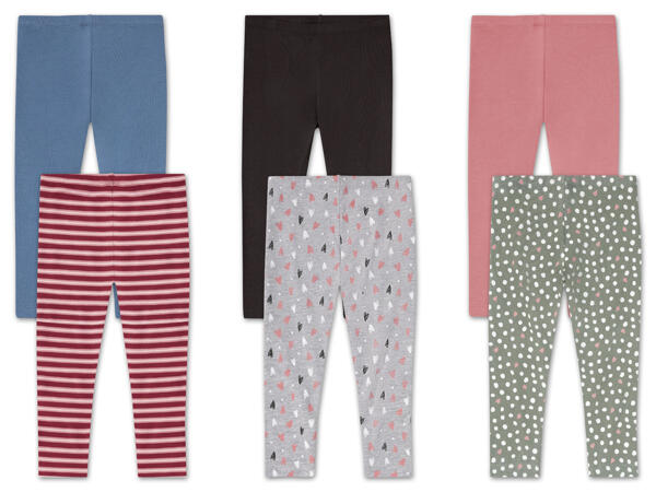 Mädchen Leggings, 2 Stück