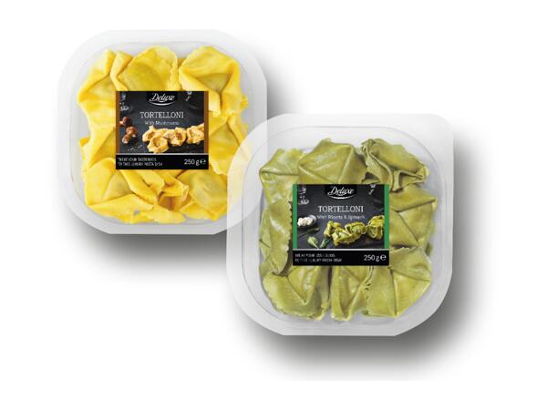 Färsk fylld pasta