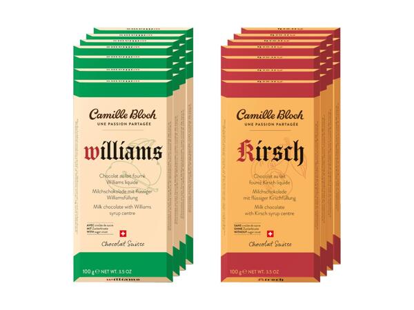 Tablette de chocolat Camille Bloch