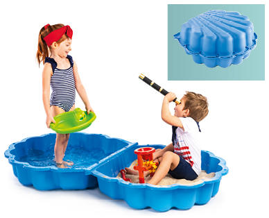 Conchiglia da riempire con sabbia/acqua