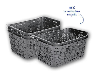 Lot de paniers style citadin, 3/2 pièces ROTHO